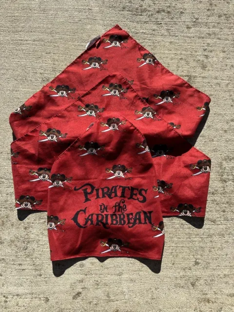 Disney Pirates Of The Caribbean Mickey Bandana Head Scarves