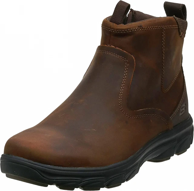 SKECHERS 64837 MEN S Resment Alento Chukka Boot BBK BR22 39.95