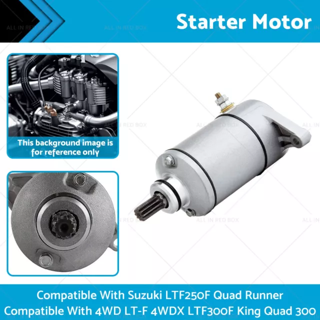 Starter Motor Suitable For Suzuki LTF250F LTF300F Quad Runner King 300 4WD LT-F