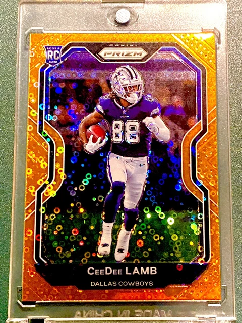 2020 CeeDee Lamb Prizm Rookie Orange Disco SP RC Cowboys WR #334 MINT Free Ship