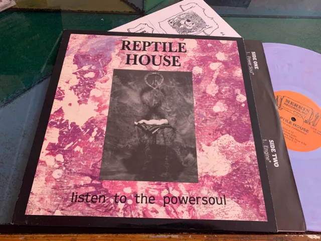 LP USA 1988 Reptile House  – Listen To The Powersoul  LTD Marbled -- Lungfish
