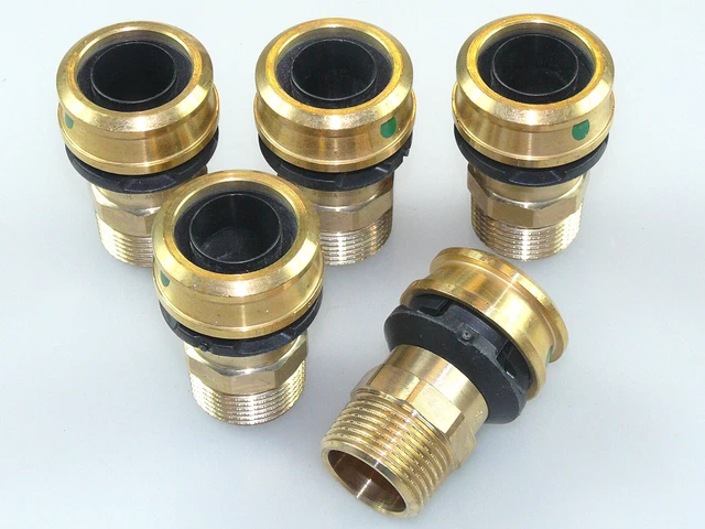 5x VIEJA RAXOFIX PIEZA DE TRANSICIÓN 25 MM x 3/4" AG BOQUILLA DE TRANSICIÓN PRESSFITTING