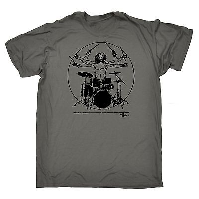 Leonardo Drummer Rocks T-SHIRT drums music drum kit band funny Gift Gifts