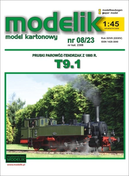 Modelik Train KARTONMODELL T9.1 1:45 1:45 Modelik EUR 12,90 - PicClick DE