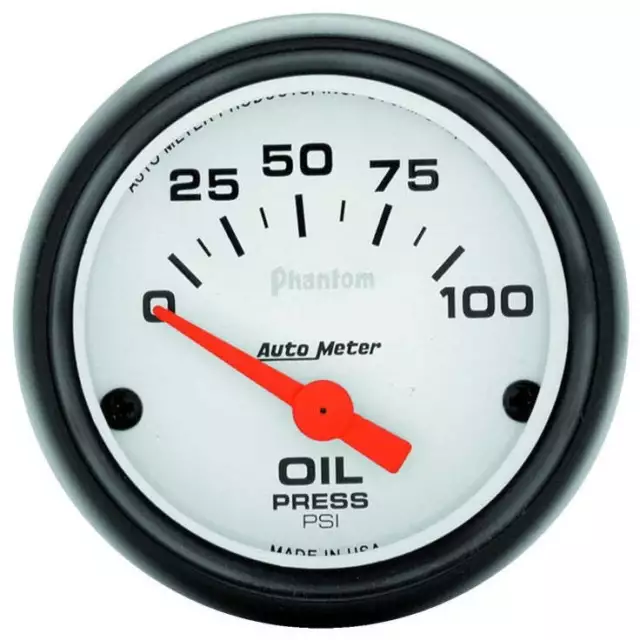 AutoMeter 5727 Phantom 52mm 0-100 PSI Electric Oil Pressure Gauge