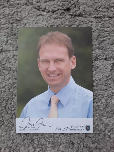 Dieter Althans - CDU - AK Autogrammkarte - original signiert