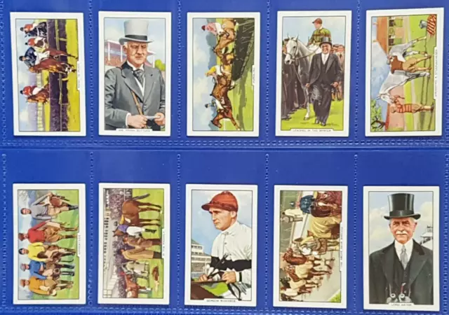 Gallaher Cigarette Cards RACING SCENES (1938) Full set of 48