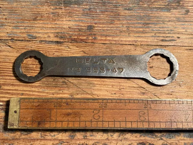 Vintage Delta Rockwell SBS-47 Shaper Wrench for Delta Light Duty 5/16" Spindles