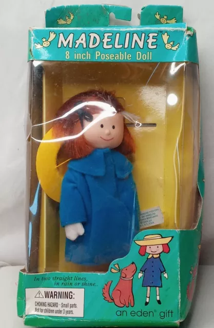 Vintage Madeline & Friends -MADELINE 8” Poseable Doll by Eden - 1996 - New