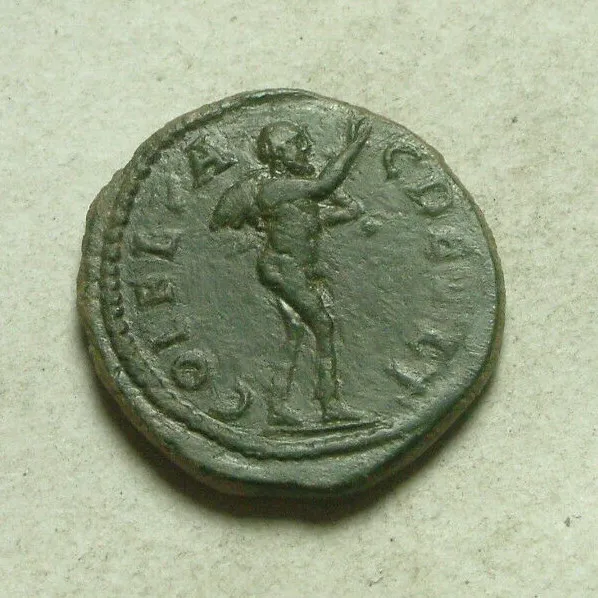 Gordian 238AD Rare original ancient Roman coin Deultum Thrace/MARSYAS, wineskin 2