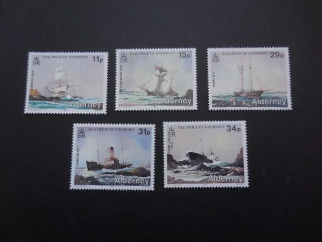 Guernsey - Alderney 1987 set of mint stamps  (lot 622b)
