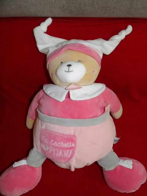 Range-Pyjama Brioche - Peluche Ourson Douce, Décoration Chambre Bébé, Cadeau Naissance