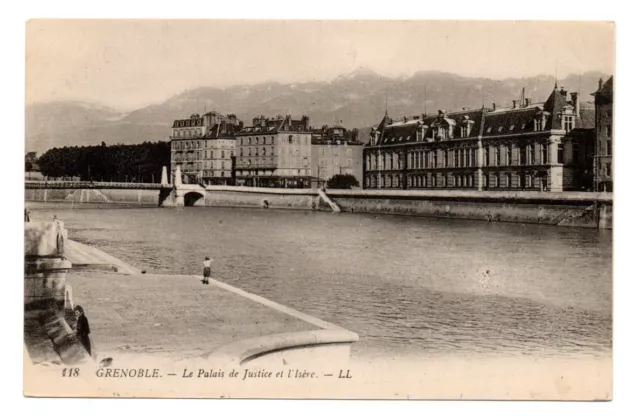 grenoble , le palais de justice et l'isère