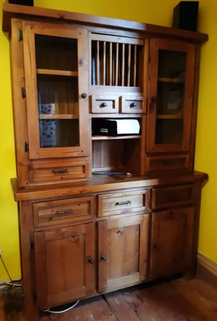 Large freestanding Rustic Pine kitchen dresser