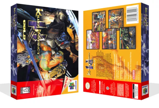 - Killer Instinct Gold N64 Replacement Game Case Box + Cover Art Work Only