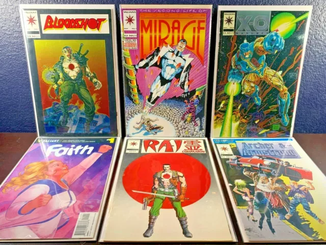 First Issue Valiant FAITH Bloodshot X-O Manowar MIRAGE Archer RAI 1st Appearance