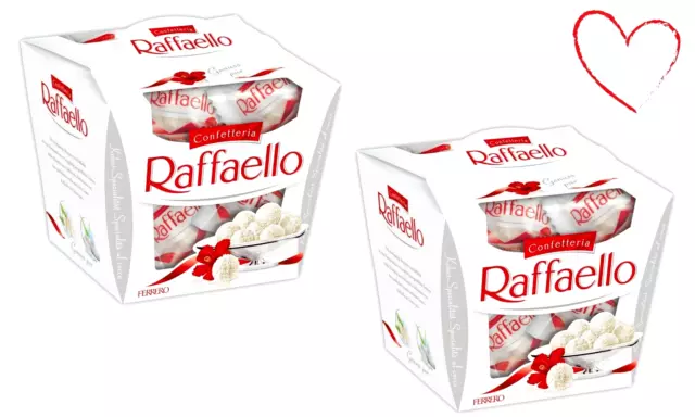 FERRERO RAFFAELLO Premium Gourmet White Almond Cream & Coconut Candy 150g X 2