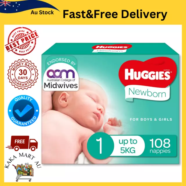 Huggies newborn sales nappies 108