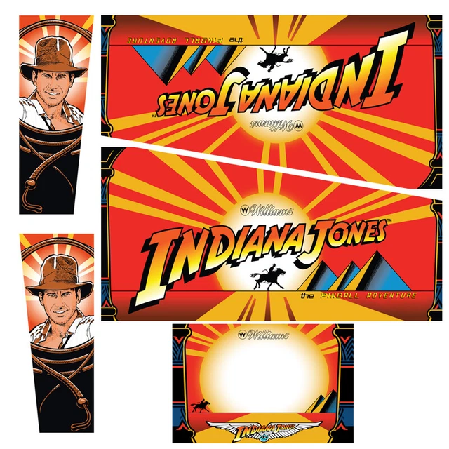 INDIANAJONES (WILLIAMS 1993) Pinball Machine Decal Set EUR 140