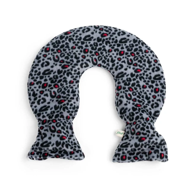 Premium Nacken Wärmflasche 2l Fleece Bezug Wärmekissen Bettflasche XXL Leopard