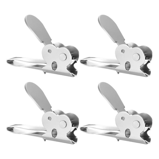 4 piezas Alicates de nuez portátiles Práctica Madre Pino de maní Pelador de nueces (Plata)
