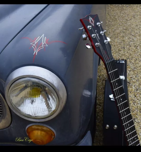 Custom pinstriping decal hot rod sticker