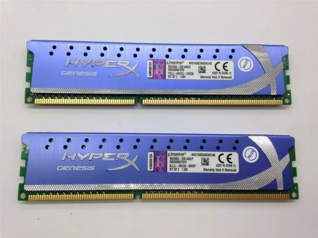 Kingston HyperX Genesis 1600MHz DDR3 4GB (2x2GB) KHX1600C9AD3K2/4G Testato