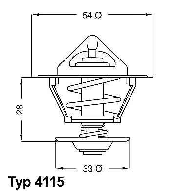 BorgWarner (Wahler) Thermostat, Kühlmittel  für OPEL