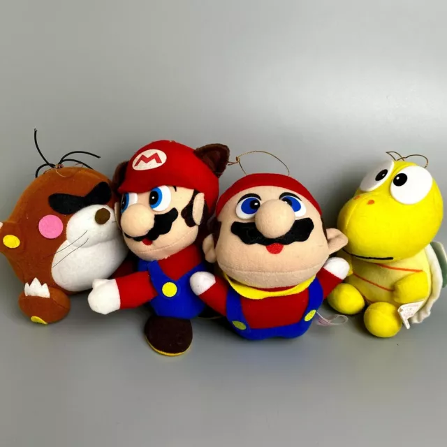 Seltenes 1992 Super Mario World 2 Nintendo Plüschtier-Set mit 4...