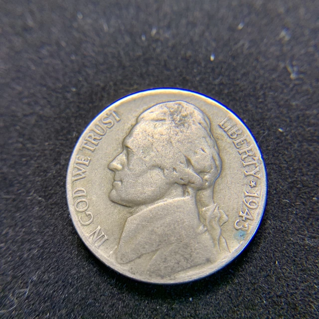 1943 "P" US Nickel Wartime Silver Alloy!