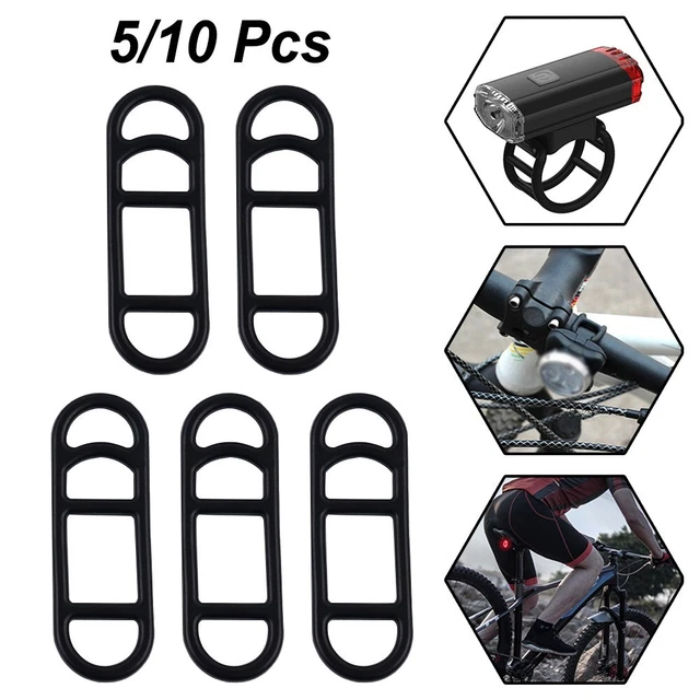 25 Bandes En Silicone Pour Vélo - Sangles Élastiques Multiusages Avec Crochets Pour Fixer Lampes Et Accessoires