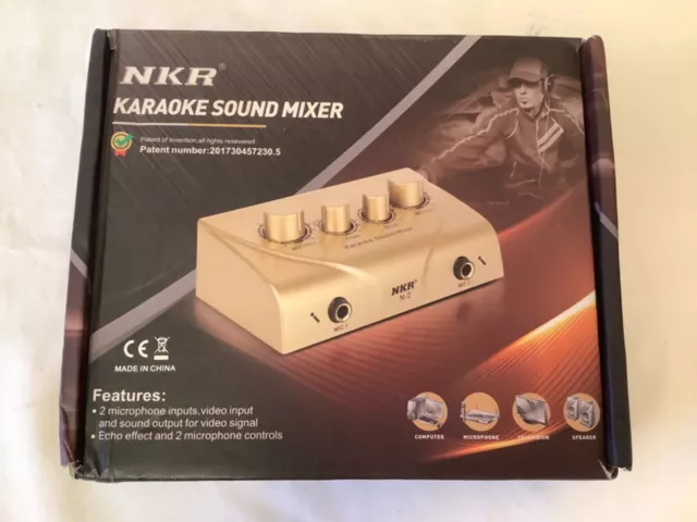 Karaoke Sound Mixer NKR N3 Microphone & Video Inputs, Sound/Echo Effect