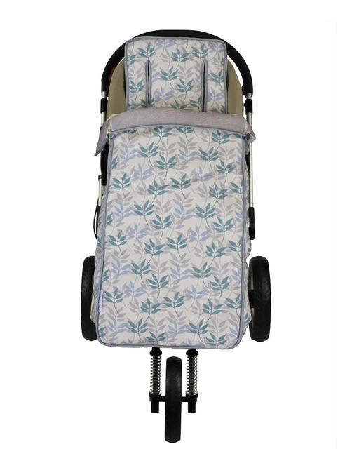Keep Me Cosy™ Footmuff + Pram Liner 2 in 1 Set (Toddler) - Pastel Leaf
