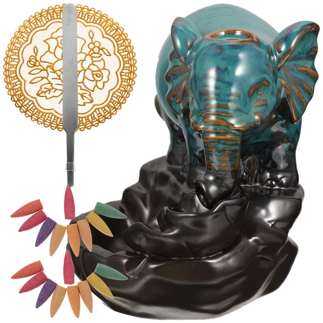 Statua caduta bruciatore incenso cascata argilla viola argilla zisha