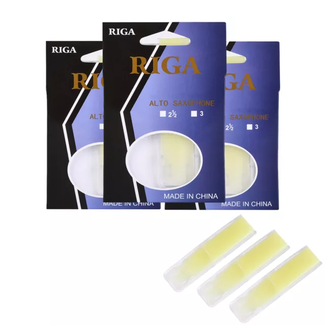 RIGA 3pcs Alto Saxophone Reeds Sax Resin Reed Saxophone Accessories Q2K6