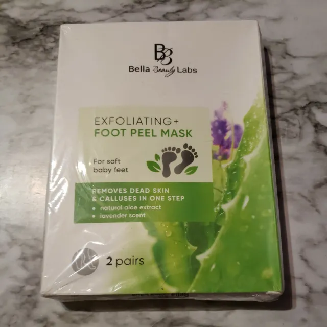 Exfoliating Foot Peel Mask for Smooth Soft Touch Feet - 2 Pairs per Box exp 2023