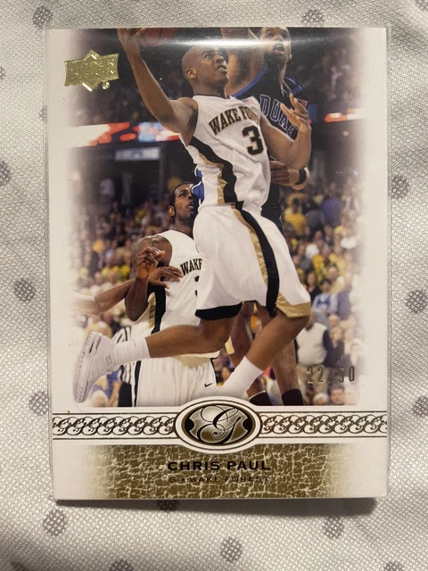 Chris Paul 2011 Upper Deck All Time Greats Serial #d 22/50 Wake Forest