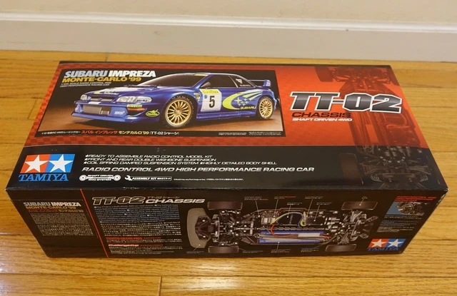 Tamiya 47372 – 1/10 RC Subaru Impreza WRX 2004 (TT-01E) – Neuf – Électrique