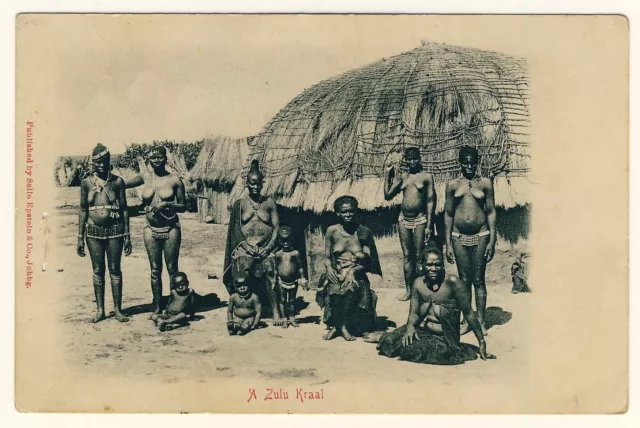S Africa Busty Nude Zulu Women Nackte Frauen Im Kraal Vintage 1900s Pc Eur 2800 Picclick De 