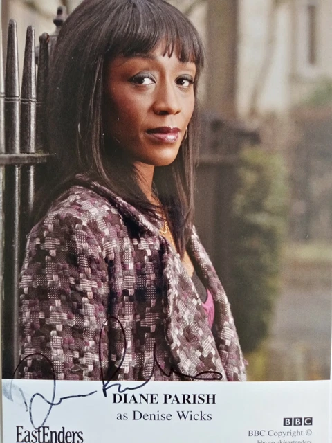 Eastenders, Denise Wicks, Diane Parish, Hand Signed Photo Card, Excellent Cond