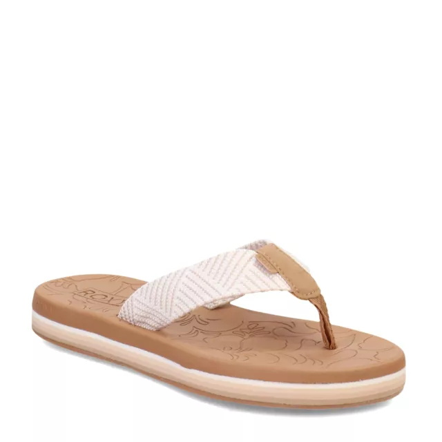 Women's Roxy, Colbee Hi Flip Flop ARJL100899-NAT Natural Polyester Synthetic