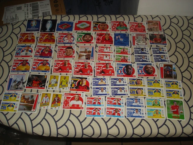 LOT 165 VIGNETTES STICKERS PANINI EURO 2016 SANS DOUBLES TRES RARE MINT