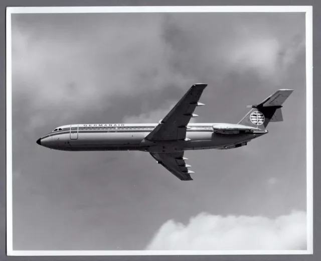 Germanair Bac1-11 Grosse Original Vintage Hersteller Foto One Elf 3