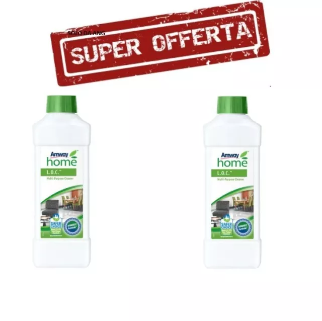 2 LOC L.O.C. Detergente Multiuso Amway  pavimenti bagno cucina