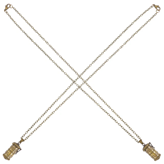 2 Pcs Cuivre Homme Collier De Cendres Urne Bijoux Crémation