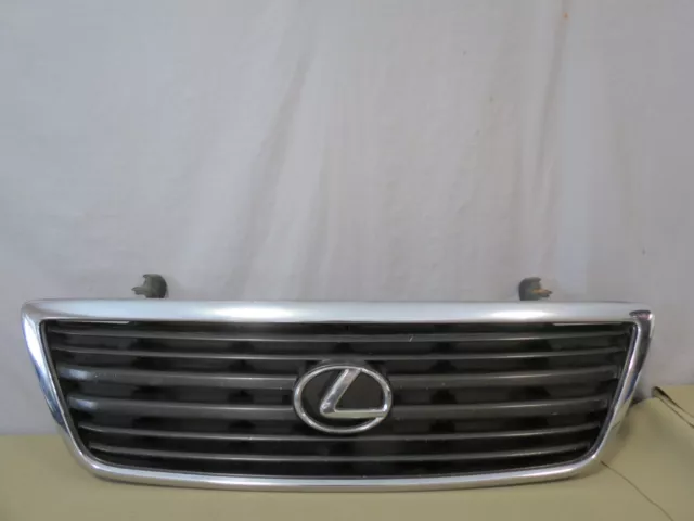 ✅ 98-02 Lexus lx470 Front UPPER Bumper Grille Grill Mesh w Emblem Chrome OEM