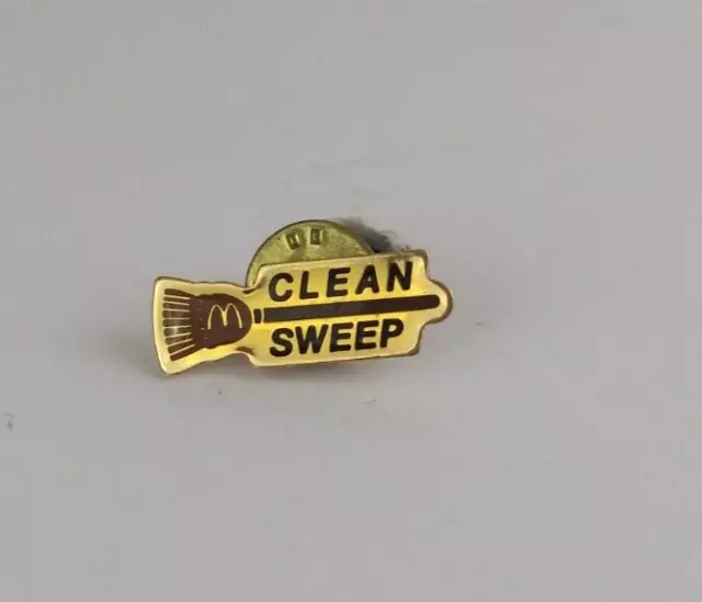 Clean Sweep McDonald's Employee Lapel Hat Pin