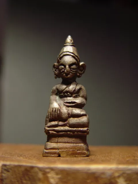 RARE LAOS MINIATURE CHIENG LUANG BUDDHA AMULET.  19/20th C.