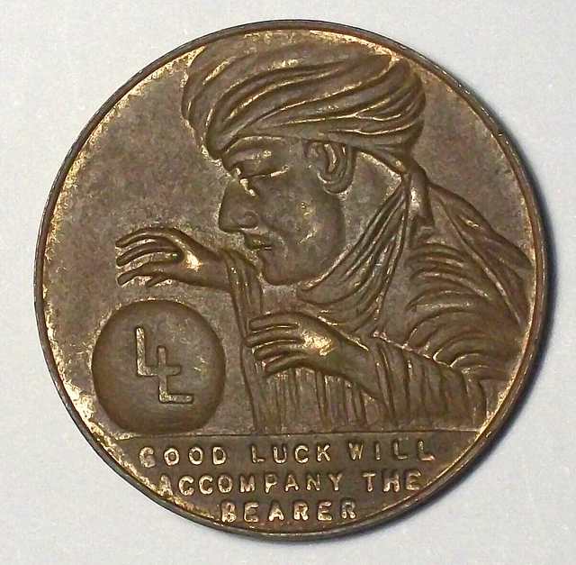 1920-1930'S SWAMI GOOD Luck Token Medal ***The All Seeing