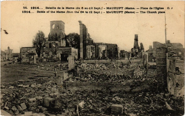 CPA AK Military Battle of the Marne - Maurupt (362417)